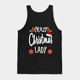 Crazy Cat Lady Christmas Lady Tank Top